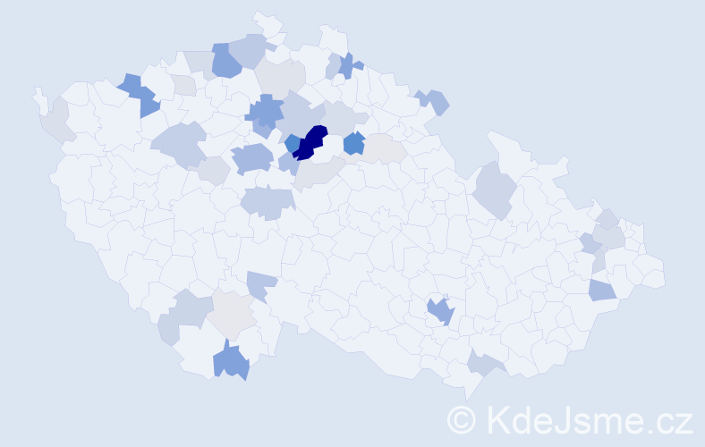 Příjmení: 'Döme', počet výskytů 141 v celé ČR
