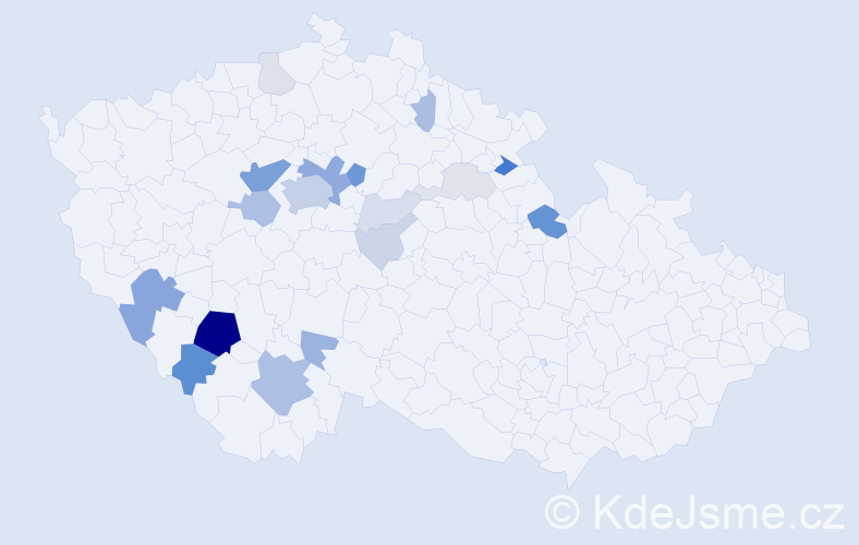 Příjmení: 'Lomová', počet výskytů 63 v celé ČR
