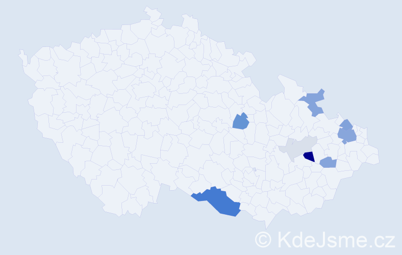 Příjmení: 'Golombová', počet výskytů 29 v celé ČR