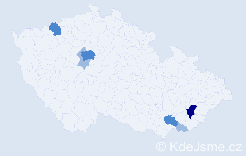 Příjmení: 'Reimitz', počet výskytů 12 v celé ČR