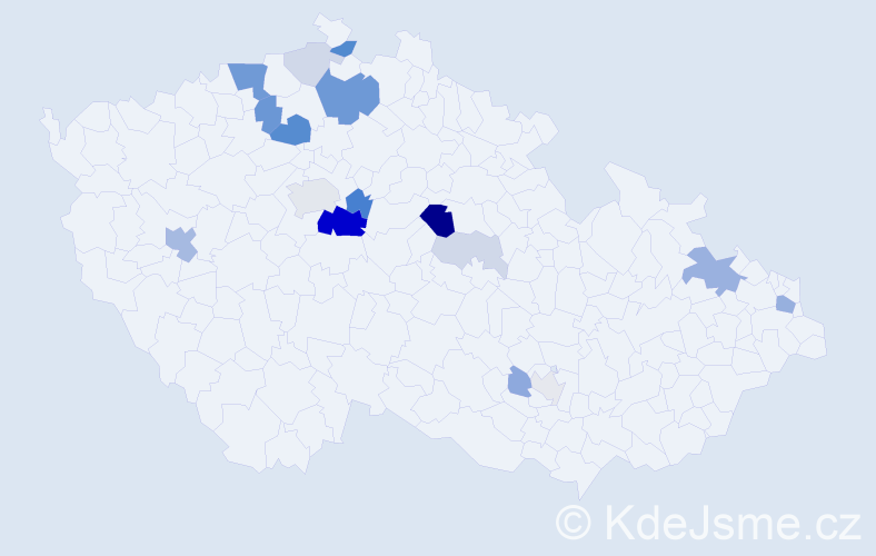 Příjmení: 'Lomič', počet výskytů 53 v celé ČR