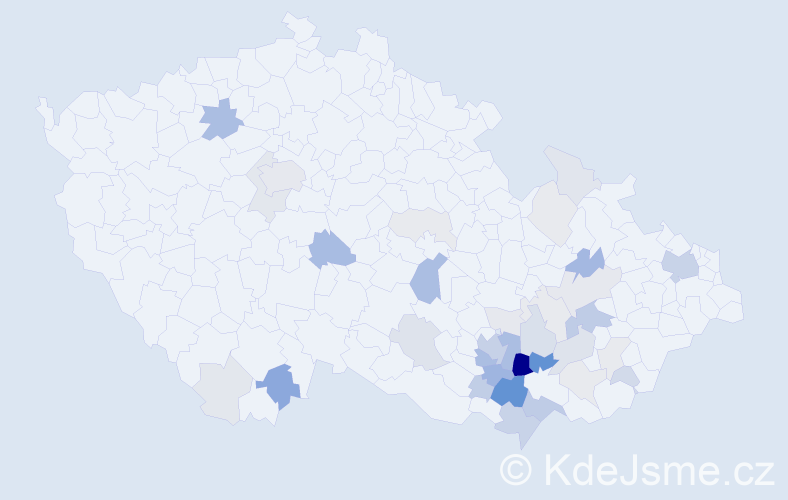 Příjmení: 'Partyka', počet výskytů 140 v celé ČR
