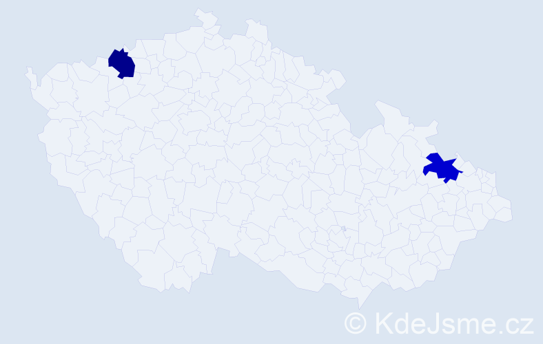 Příjmení: 'Kielbasa', počet výskytů 2 v celé ČR