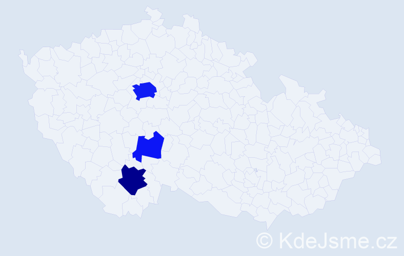 Příjmení: 'Krolupperová', počet výskytů 12 v celé ČR