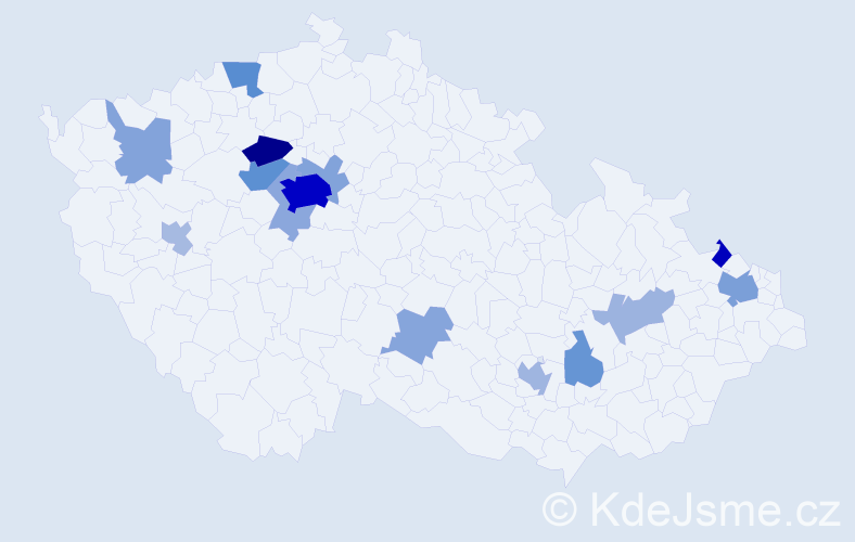 Příjmení: 'Antonova', počet výskytů 50 v celé ČR