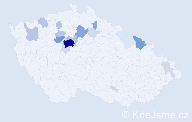Příjmení: 'Pupová', počet výskytů 49 v celé ČR