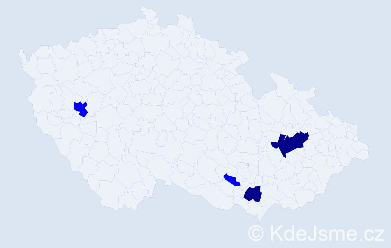 Příjmení: 'Krenová', počet výskytů 6 v celé ČR