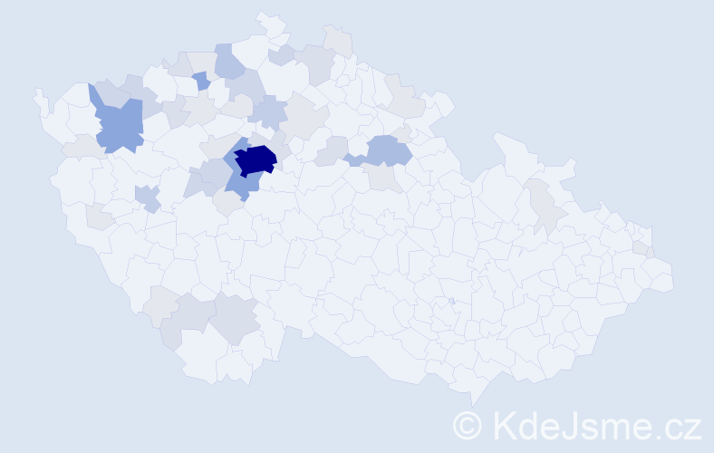 Příjmení: 'Zavázal', počet výskytů 136 v celé ČR