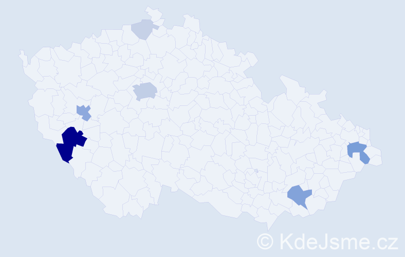 Příjmení: 'Hamhalter', počet výskytů 30 v celé ČR