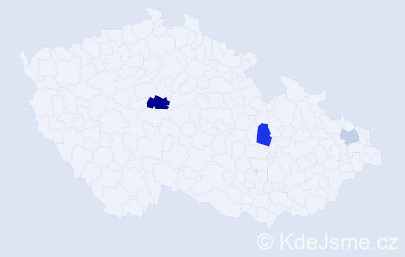 Příjmení: 'Crighton', počet výskytů 5 v celé ČR