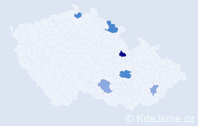 Příjmení: 'Leschinger', počet výskytů 13 v celé ČR