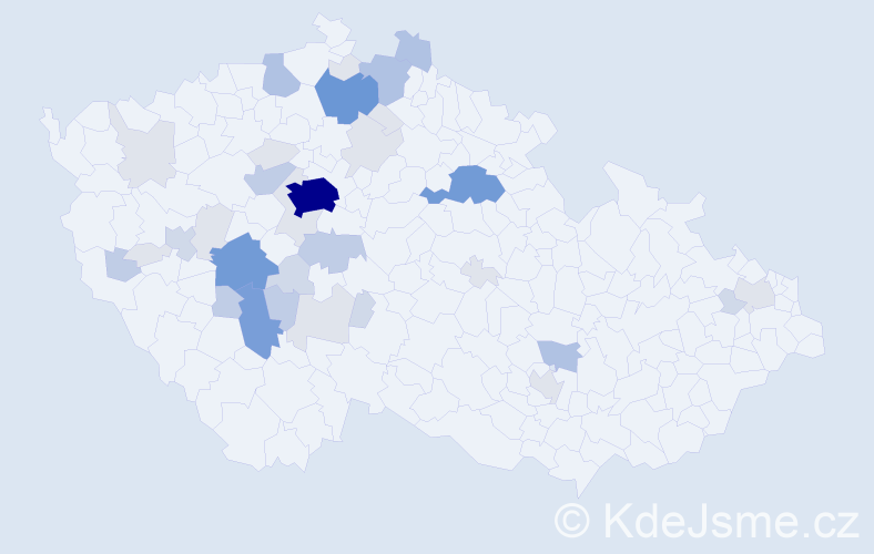 Příjmení: 'Taterová', počet výskytů 122 v celé ČR