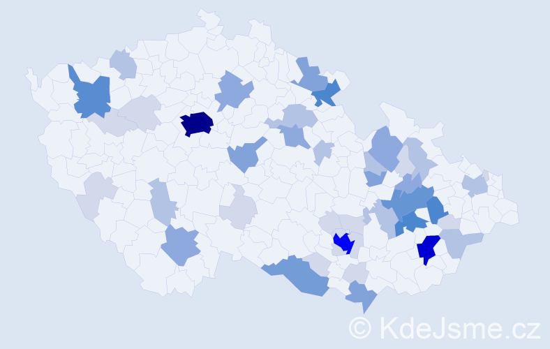 Příjmení: 'Siegel', počet výskytů 146 v celé ČR