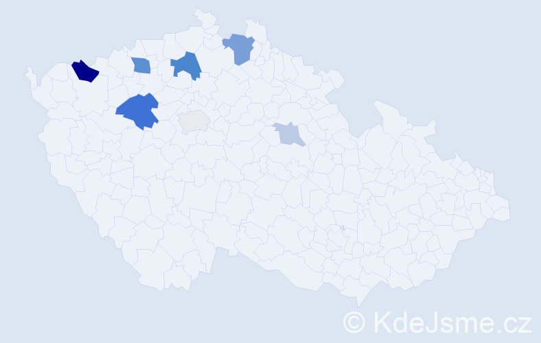 Příjmení: 'Lieber', počet výskytů 17 v celé ČR