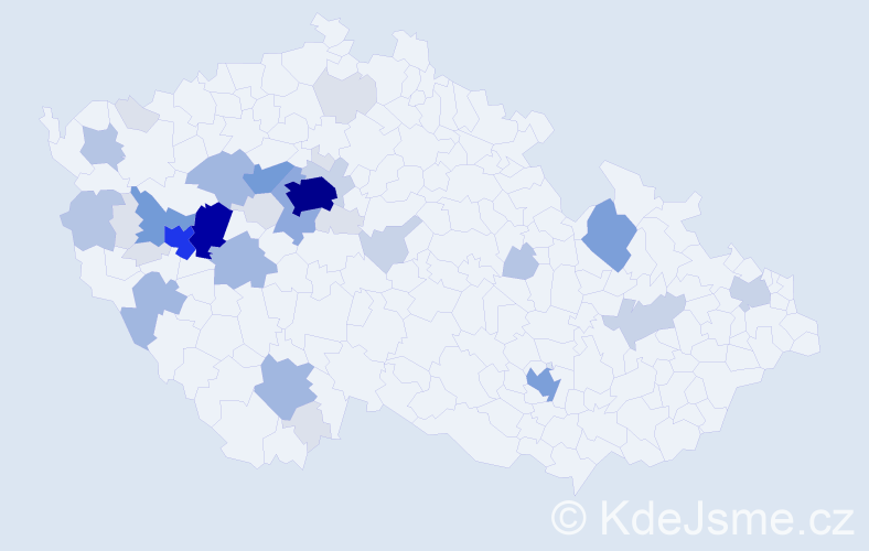Příjmení: 'Dezort', počet výskytů 142 v celé ČR