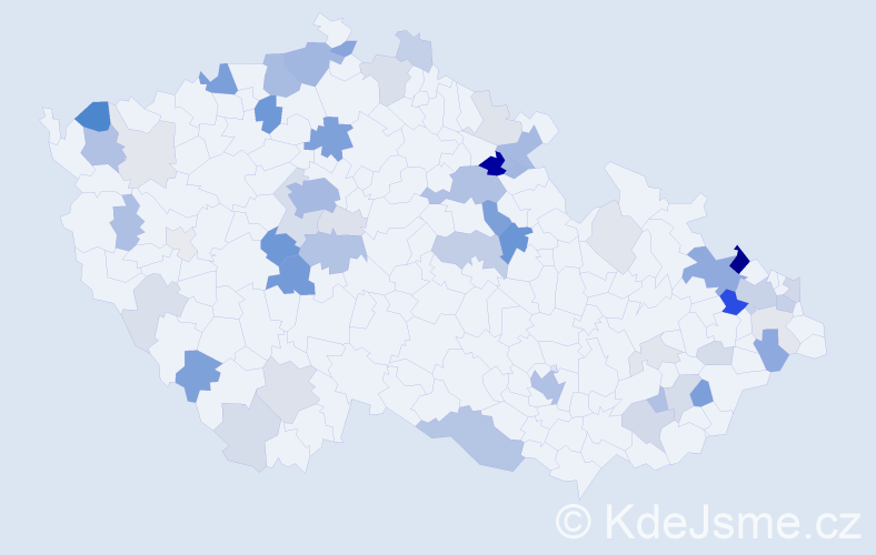 Příjmení: 'Stein', počet výskytů 197 v celé ČR