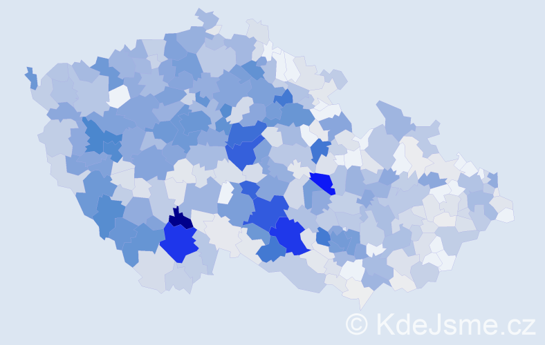 Příjmení: 'Trnková', počet výskytů 3016 v celé ČR