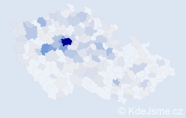 Příjmení: 'Bělohlávek', počet výskytů 699 v celé ČR