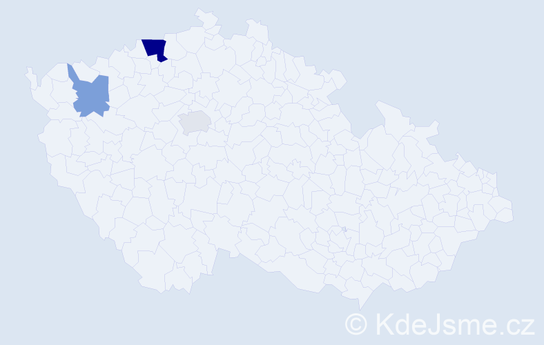 Příjmení: 'Cenovová', počet výskytů 6 v celé ČR