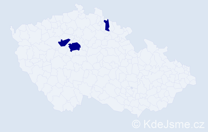 Příjmení: 'Bainhofnerová', počet výskytů 3 v celé ČR