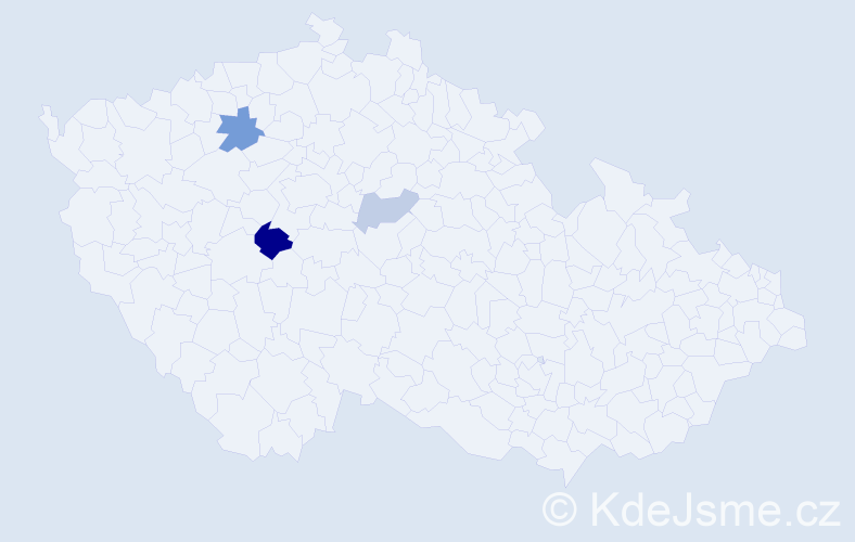 Příjmení: 'Csollárová', počet výskytů 6 v celé ČR