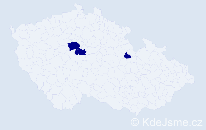 Příjmení: 'Khamenka', počet výskytů 3 v celé ČR