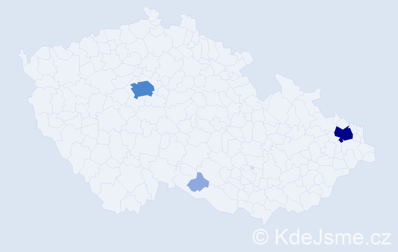 Příjmení: 'Turicová', počet výskytů 8 v celé ČR