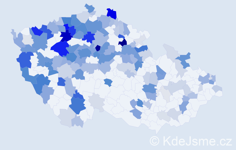Příjmení: 'Heller', počet výskytů 619 v celé ČR