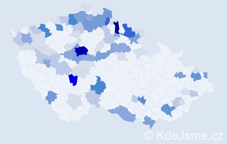 Příjmení: 'Krause', počet výskytů 271 v celé ČR