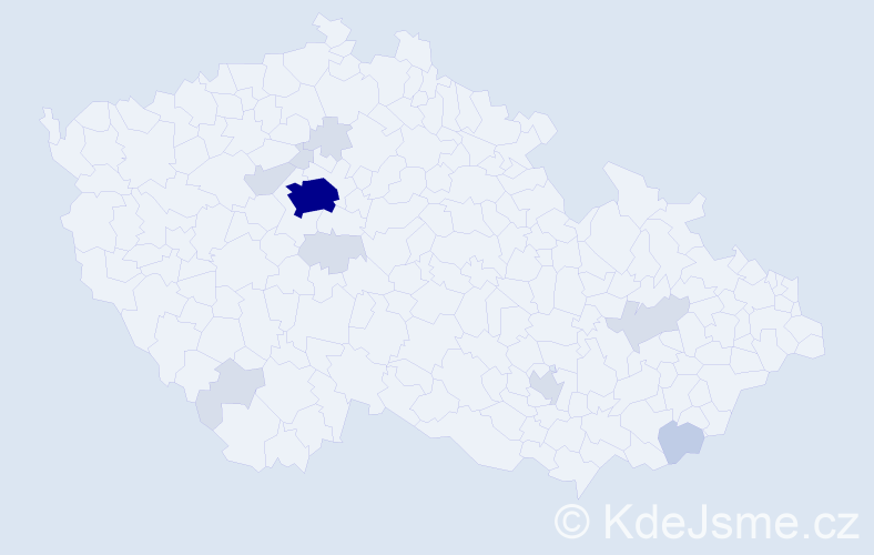 Příjmení: 'Cox', počet výskytů 29 v celé ČR
