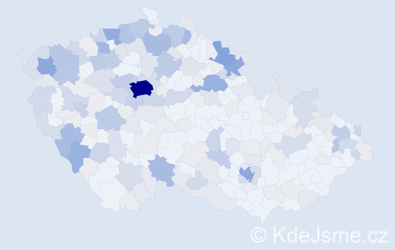 Příjmení: 'Hofmann', počet výskytů 687 v celé ČR