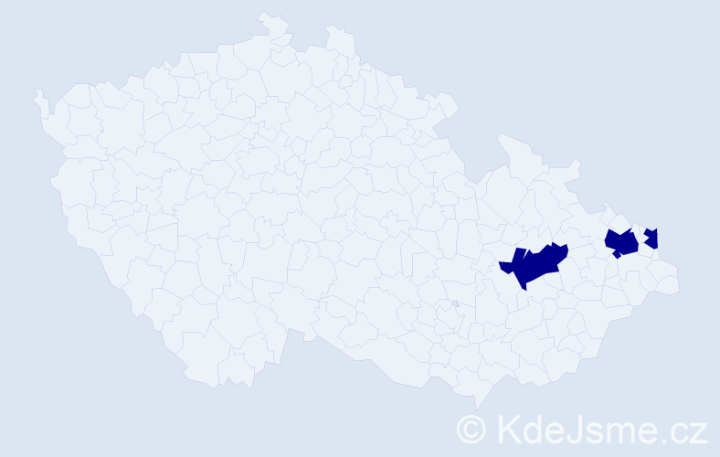 Příjmení: 'Saferna', počet výskytů 6 v celé ČR