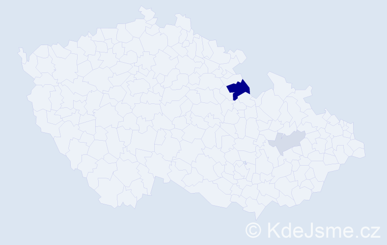 Příjmení: 'Krystufová', počet výskytů 6 v celé ČR