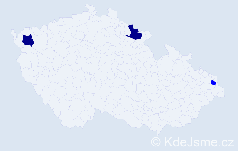 Příjmení: 'Sienková', počet výskytů 5 v celé ČR
