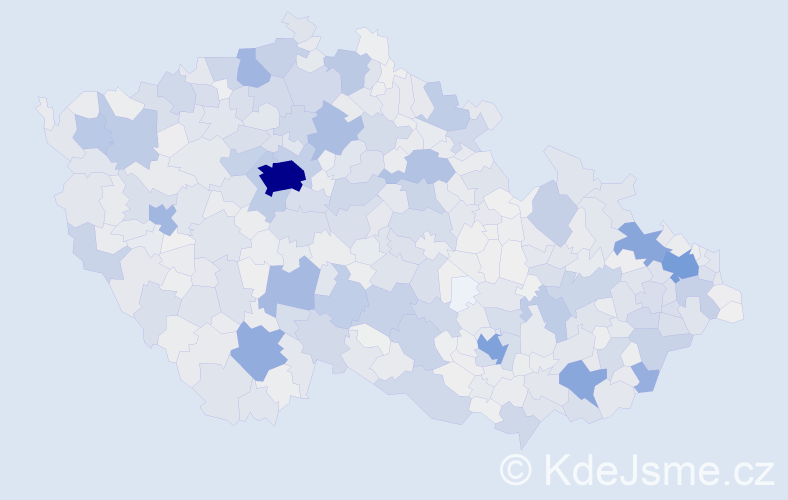 Příjmení: 'Vaněk', počet výskytů 7582 v celé ČR