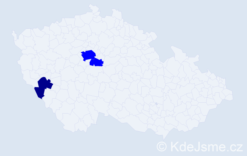 Příjmení: 'Wustinger', počet výskytů 4 v celé ČR