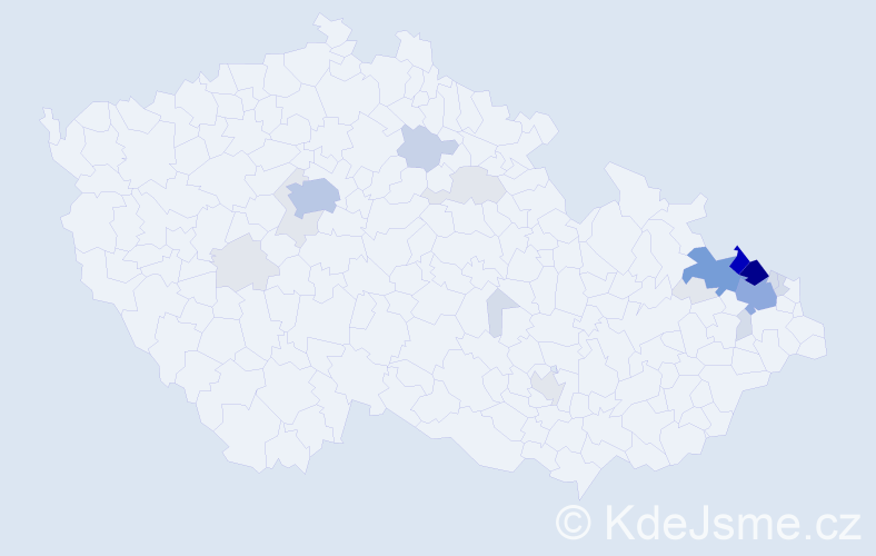 Příjmení: 'Balarinová', počet výskytů 107 v celé ČR