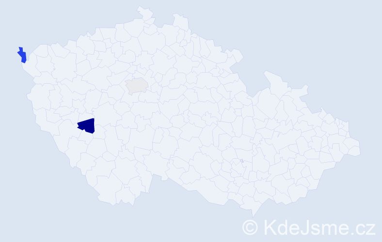 Příjmení: 'Adilbish', počet výskytů 3 v celé ČR