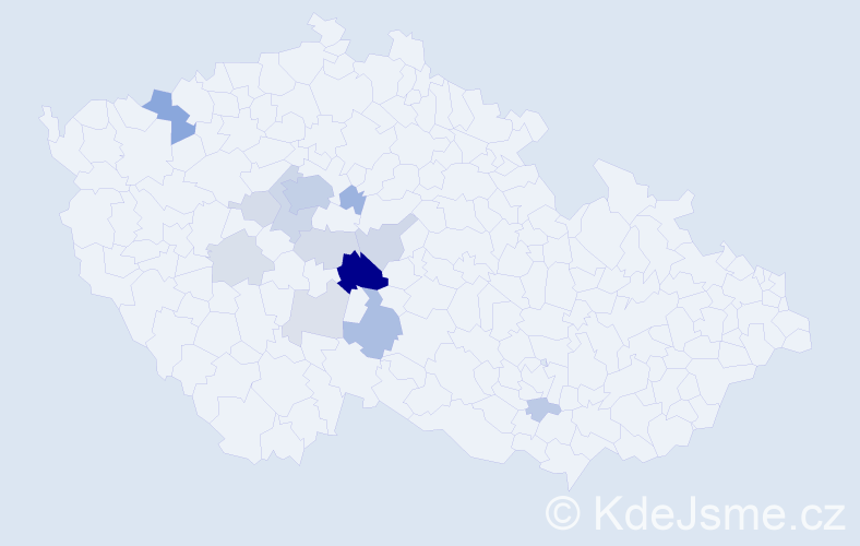 Příjmení: 'Pitráková', počet výskytů 41 v celé ČR