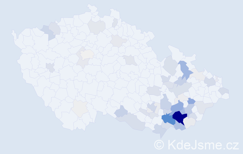 Příjmení: 'Náplava', počet výskytů 232 v celé ČR