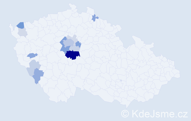 Příjmení: 'Vrbovec', počet výskytů 42 v celé ČR
