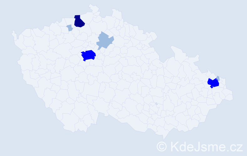 Příjmení: 'Maturkaničová', počet výskytů 13 v celé ČR