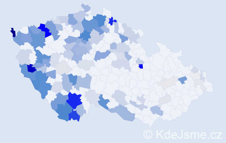 Příjmení: 'Glaserová', počet výskytů 369 v celé ČR