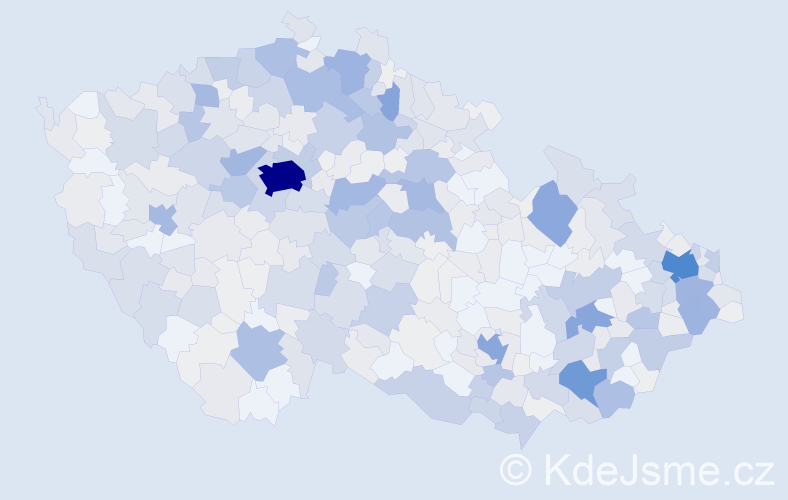 Příjmení: 'Zajícová', počet výskytů 2301 v celé ČR