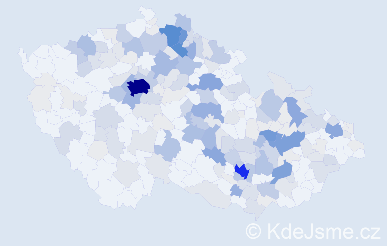 Příjmení: 'Mazánková', počet výskytů 762 v celé ČR