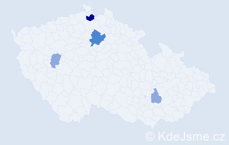 Příjmení: 'Kriššák', počet výskytů 9 v celé ČR
