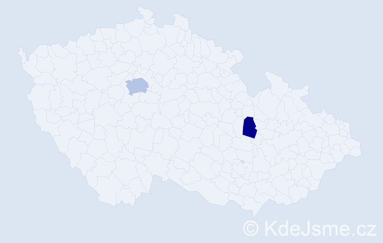 Příjmení: 'Rotsčidlová', počet výskytů 8 v celé ČR