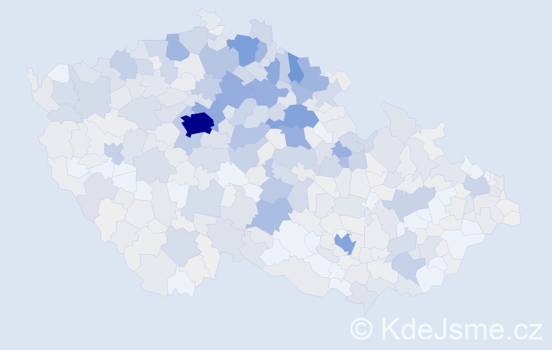 Příjmení: 'Stránský', počet výskytů 2907 v celé ČR