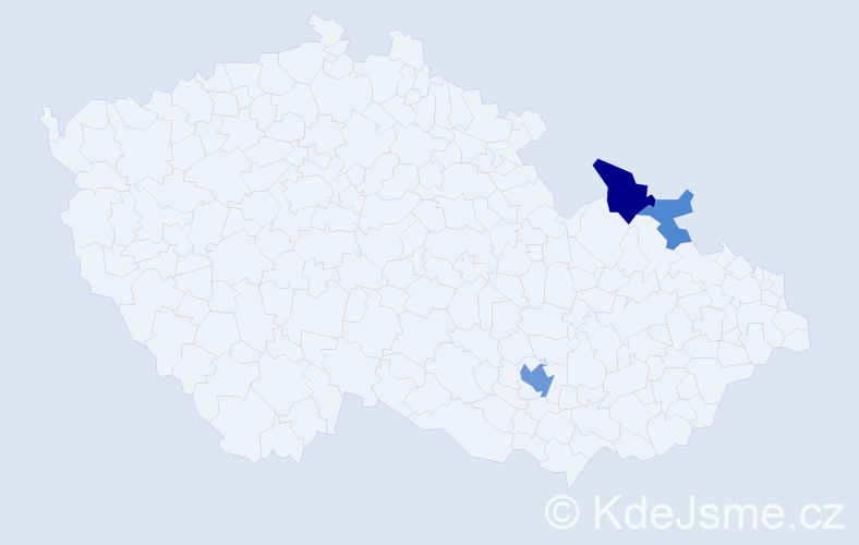 Příjmení: 'Sideridu', počet výskytů 7 v celé ČR