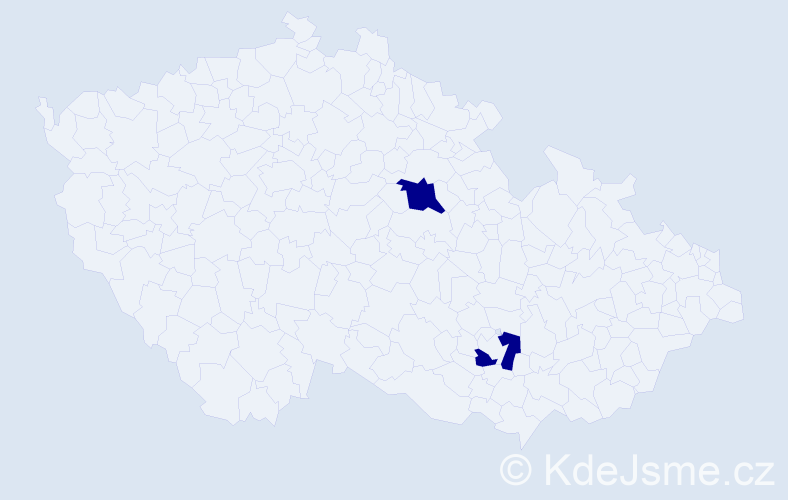 Příjmení: 'Beale', počet výskytů 2 v celé ČR